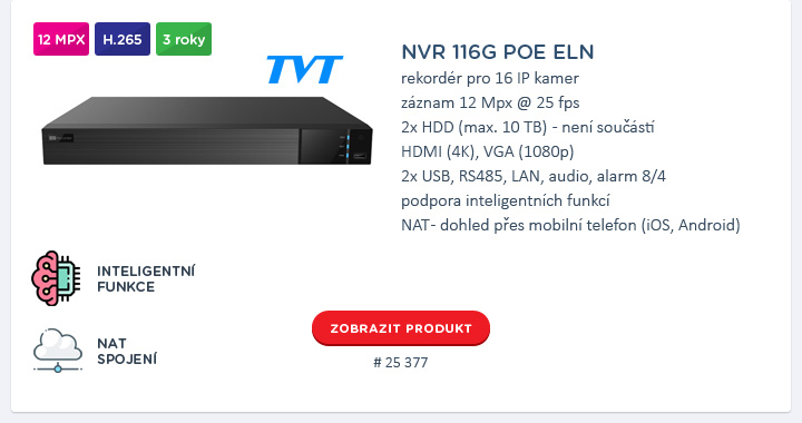 NVR 116G POE ELN