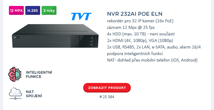 NVR 232AI POE ELN