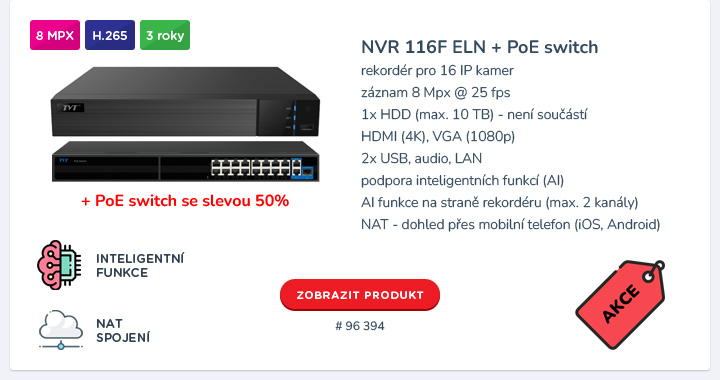 NVR 116F ELN - PoE switch